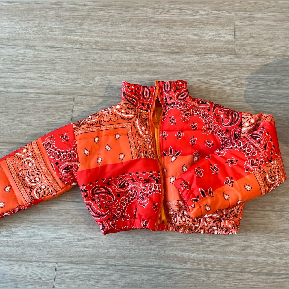 Paisley printed lightweight winter jacket- new never worn